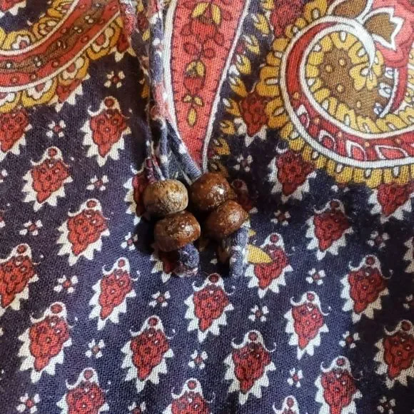 Nine West Navy and Red Paisley Blouse - Picture 8 of 8